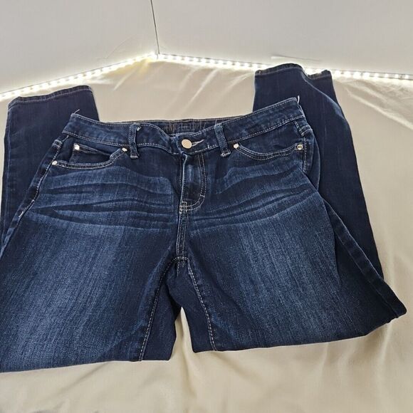 Jennifer Lopez Boyfriend Jeans Dark Wash, 4 Petite RN#73277‎ Euc - Picture 1 of 8